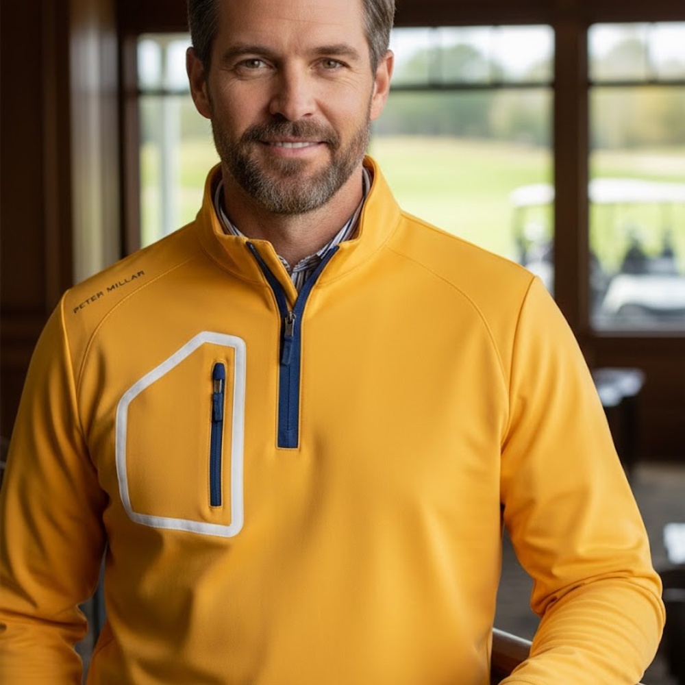 Euc Men's Peter Millar Forge Performance Quarter … - image 2